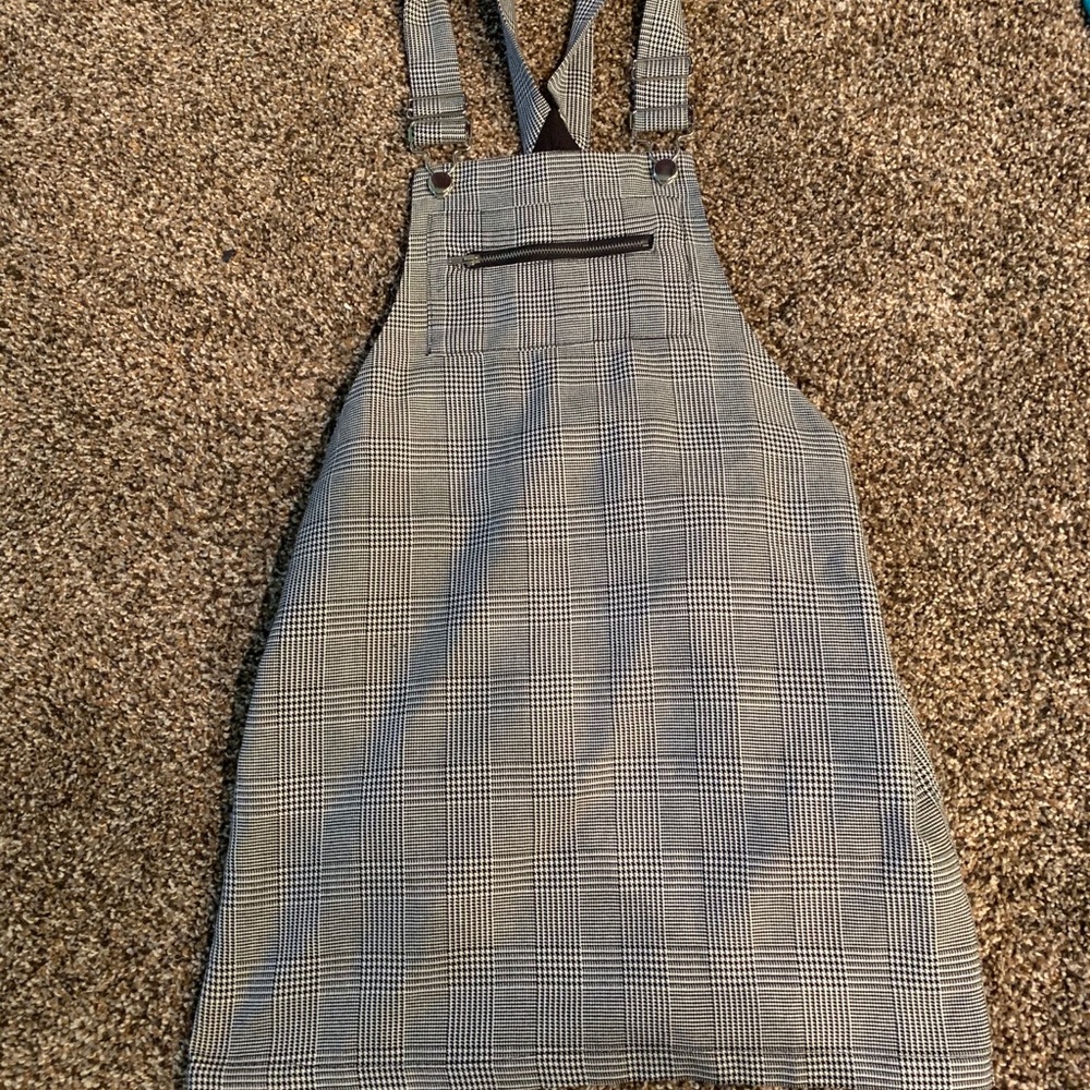 A plaid corduroy dress..